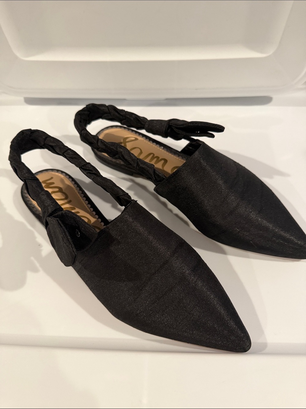 Sam Edelman Slingback mules satin 7.5